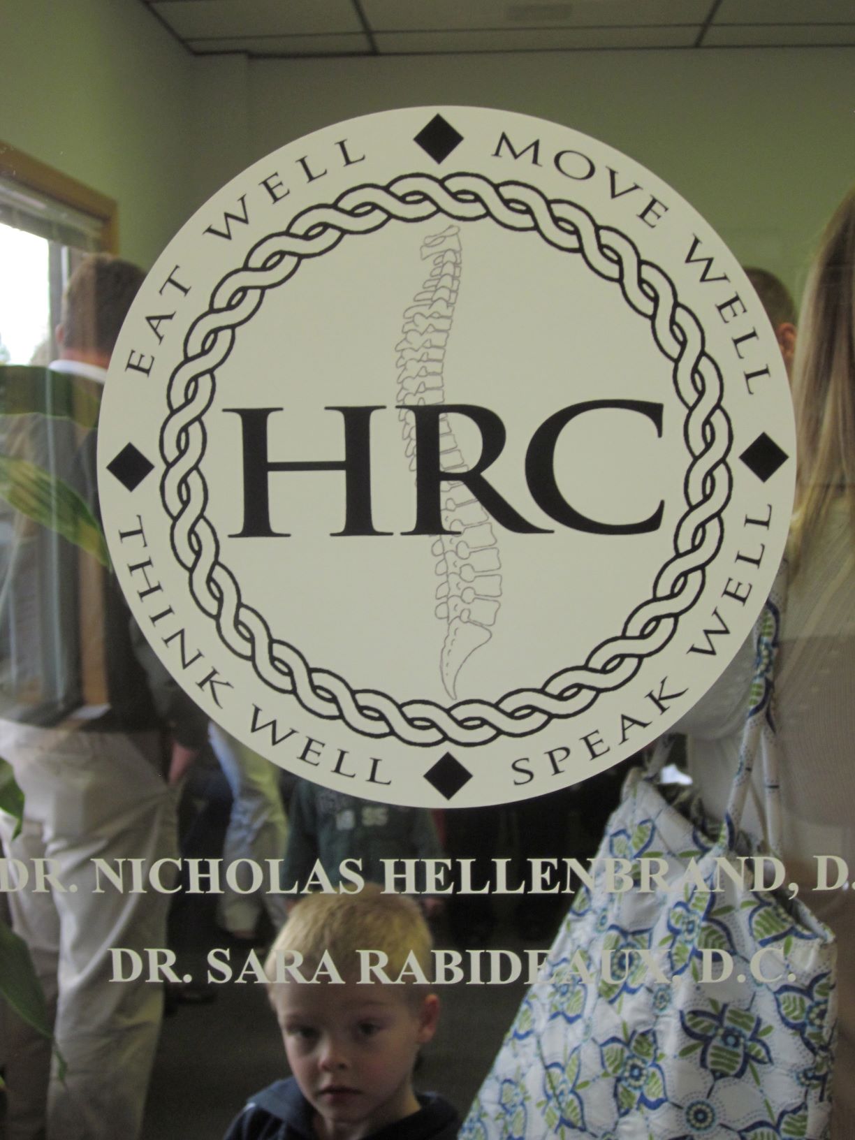 chiropractor's front door logo