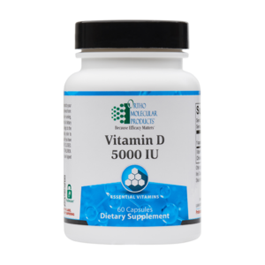 Bottle of vitamin D supplement